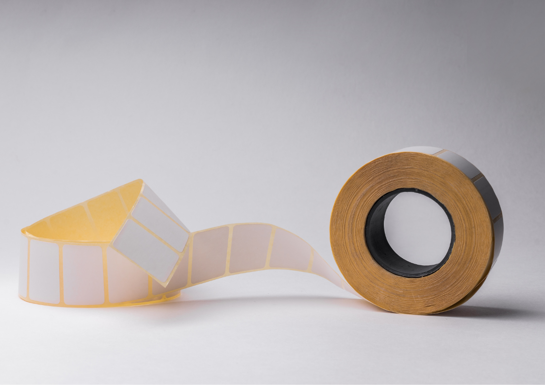 Etikettenrolle leer Etikettenrolle